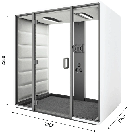 Masse Bürokabine hushfree.Access.M